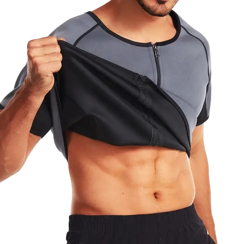 Chemise Sauna Homme Sueur Shaper Transpiration Pour Perte de Poids - Gray / S