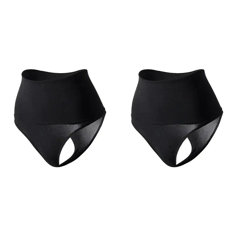 Culottes String Femme Taille Haute Contrôle Ventre Sculptant Nylon Élasthanne - 2PCS Group 2 / L