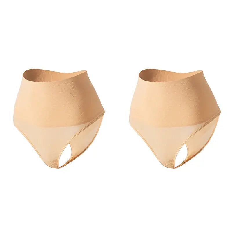 Culottes String Femme Taille Haute Contrôle Ventre Sculptant Nylon Élasthanne - 2PCS Group 1 / L