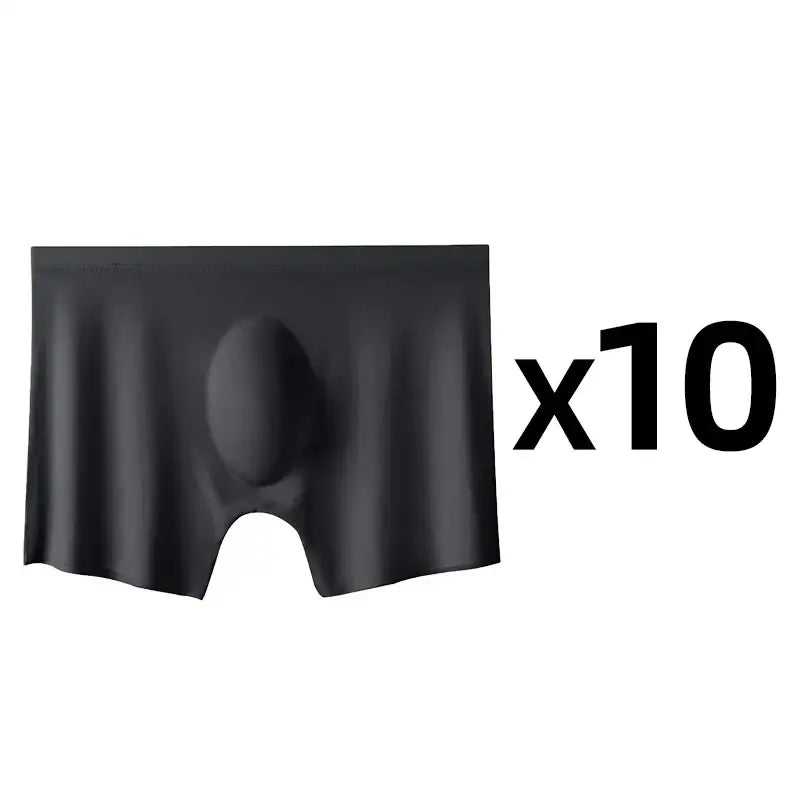 Boxer d’Été en Soie Glacée pour Homme Ultra Fin et Respirant 10 Pièces - Style 9 / Asia L 50-60KG / 10 pcs