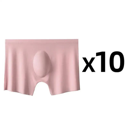 Boxer d’Été en Soie Glacée pour Homme Ultra Fin et Respirant 10 Pièces - Style 7 / Asia L 50-60KG / 10 pcs