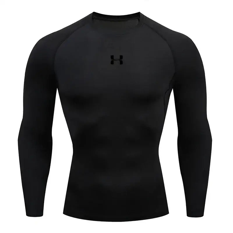 Chemise Débardeur Homme Fitness Élastique Ajustement Serré Manches Courtes - Picture color 2 / S