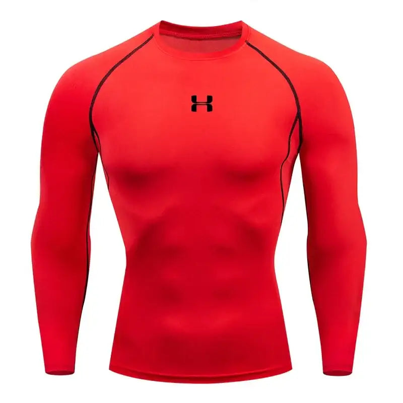 Chemise Débardeur Homme Fitness Élastique Ajustement Serré Manches Courtes - Picture color 6 / S