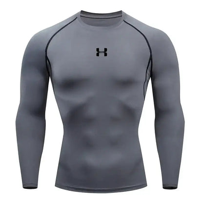 Chemise Débardeur Homme Fitness Élastique Ajustement Serré Manches Courtes - Picture color 4 / S