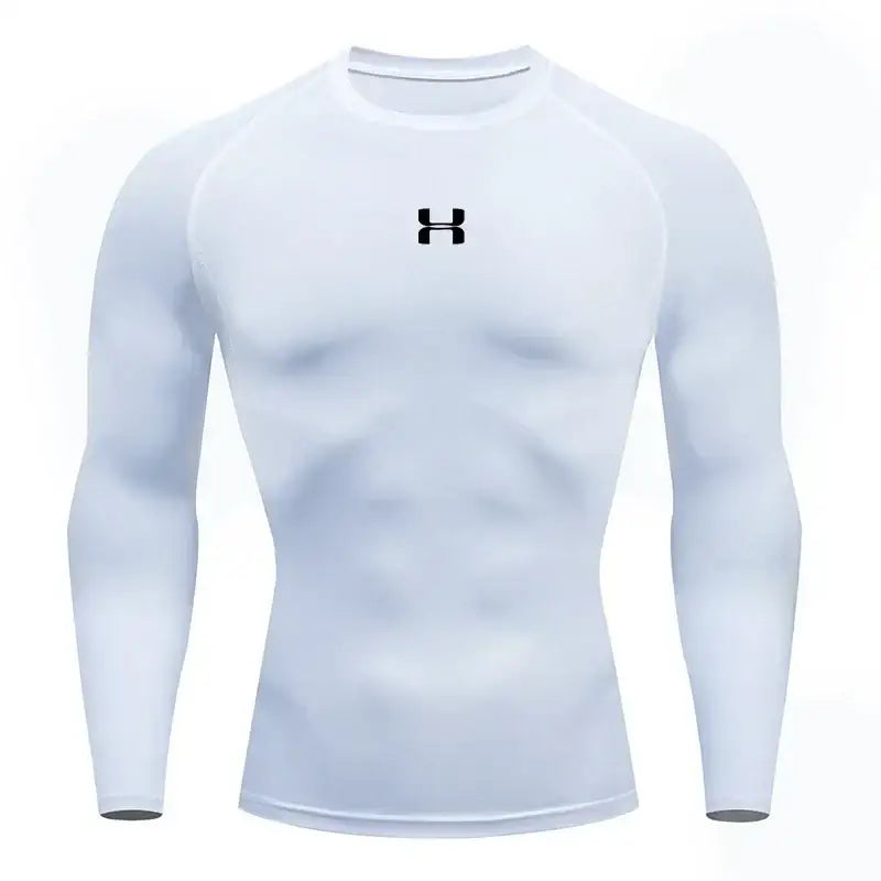 Chemise Débardeur Homme Fitness Élastique Ajustement Serré Manches Courtes - Picture color 1 / S