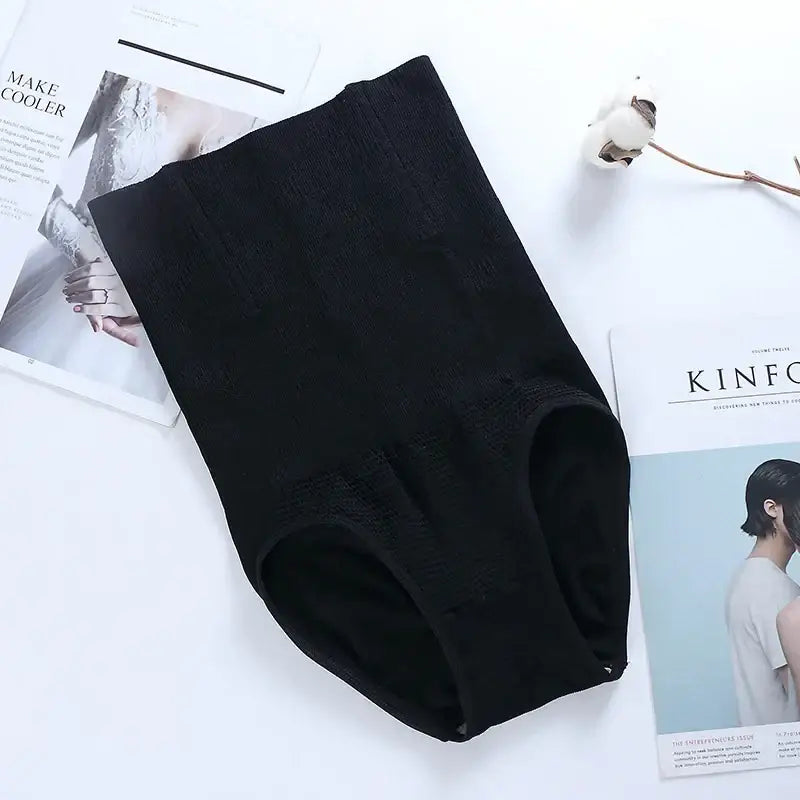 Culotte Façonnante Taille Haute Femme Contrôle Ventre Respirante Sculptante - Black / XS S