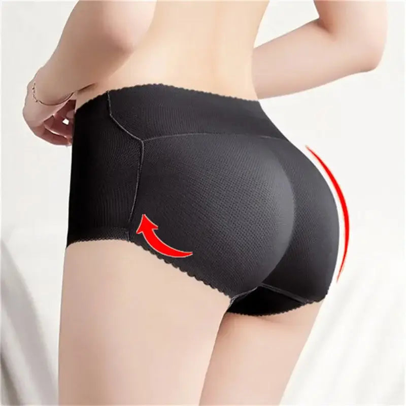 Culotte Push Up Femme Taille Haute Rembourrée Contrôle Ventre Respirante