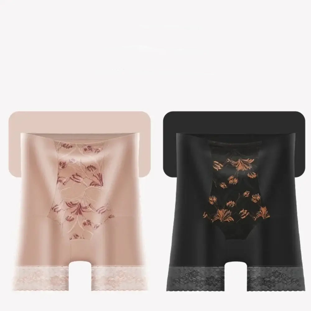 Gaine Femme Taille Haute Post-Partum Coton Dentelle Contrôle Ventre Plat