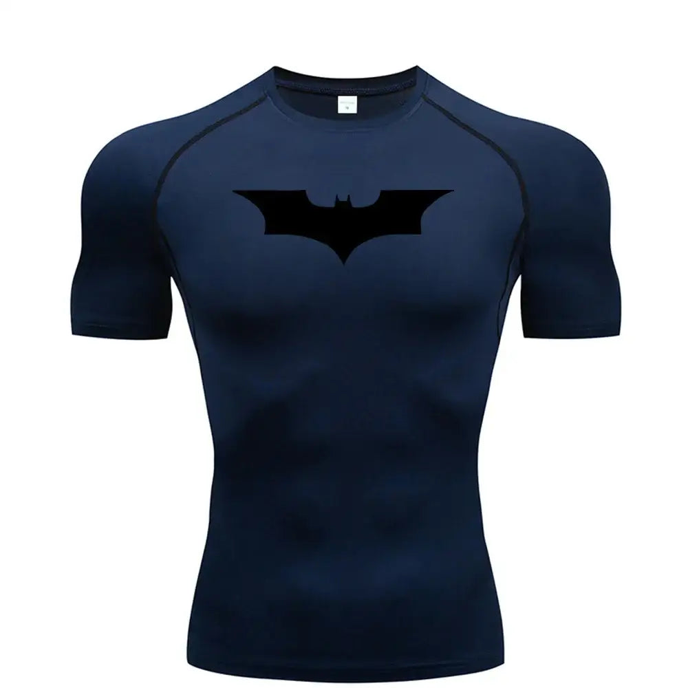 T-Shirt Compression Homme Manches Courtes Respirant Pour Fitness Jogging - 9 / XXXL / CHINA