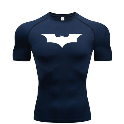 T-Shirt Compression Homme Manches Courtes Respirant Pour Fitness Jogging - 8 / S / CHINA
