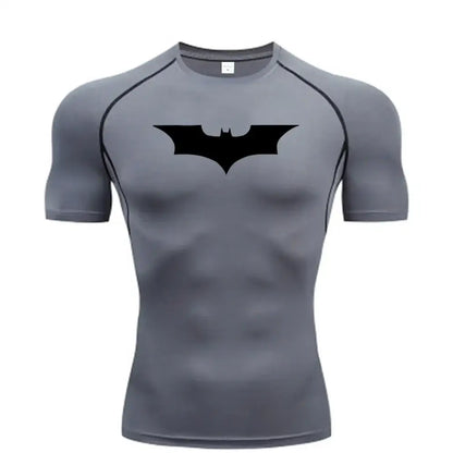 T-shirt compression homme fitness jogging manches courtes — Starésia