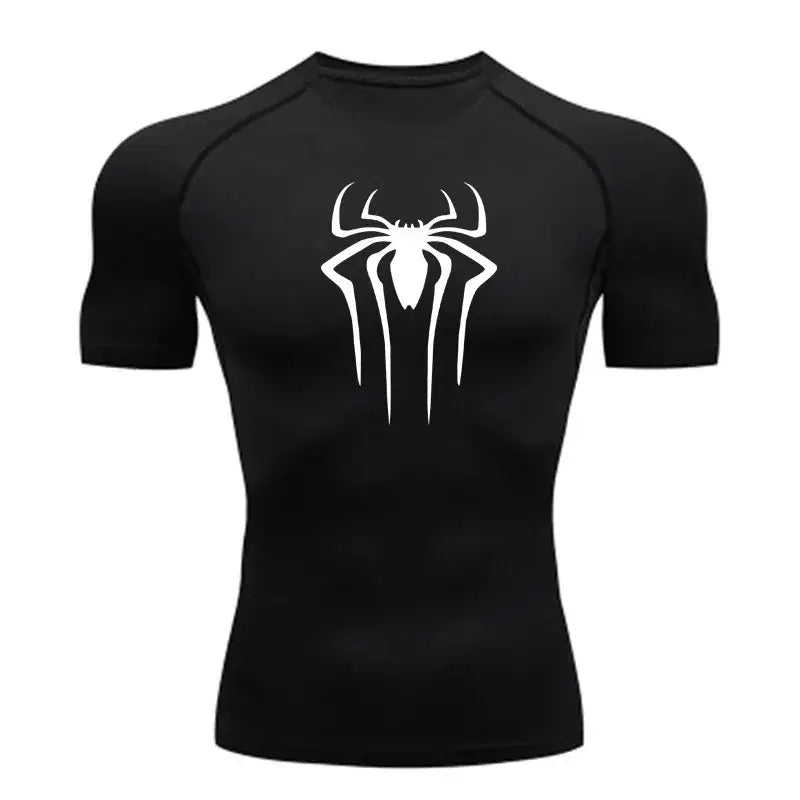 T-Shirt de Compression Homme à Manches Courtes Séchage Rapide Fitness - 2 / XXXL