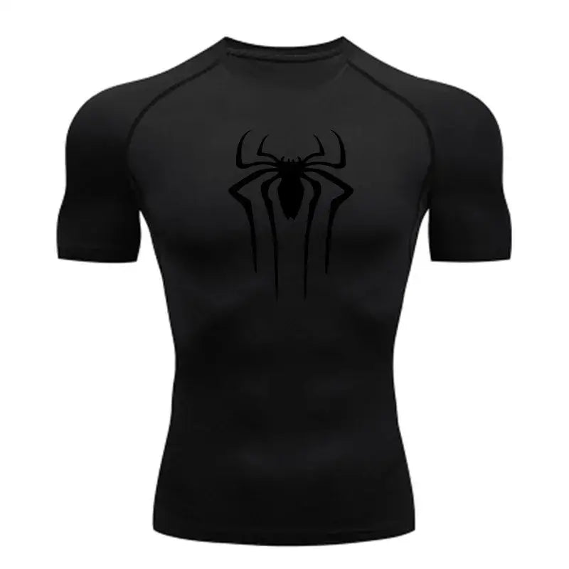 T-Shirt de Compression Homme à Manches Courtes Séchage Rapide Fitness - 1 / XXXL