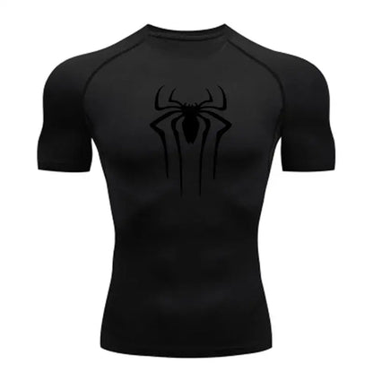 T-Shirt de Compression Homme à Manches Courtes Séchage Rapide Fitness - 1 / XXXL