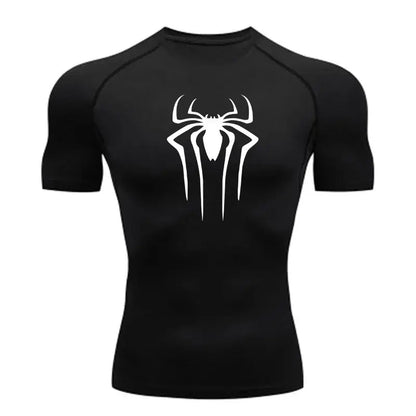 T-Shirt de Compression Homme à Manches Courtes Séchage Rapide Fitness