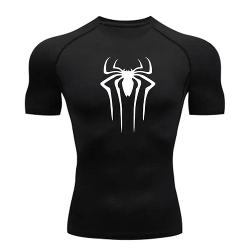 T-Shirt de Compression Homme à Manches Courtes Séchage Rapide Fitness