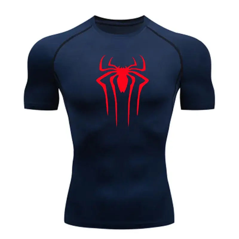 T-Shirt de Compression Homme à Manches Courtes Séchage Rapide Fitness