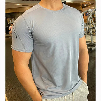 T-shirt de Compression Homme Manches Courtes Sport Été Fitness Jogging - Gray / Asian Size-M / CHINA