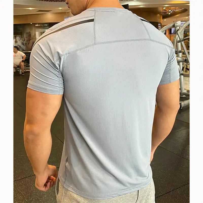 T-shirt de Compression Homme Manches Courtes Sport Été Fitness Jogging