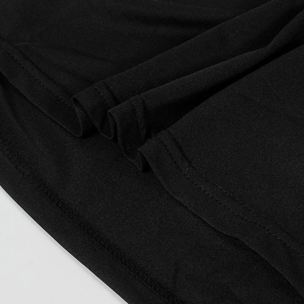T-shirt Moulant Sport Homme Col Roulé Compression Séchage Rapide Fitness